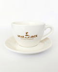 Ceramic Coffee Cup & Saucer Set | 3 oz & 6 oz | Dear Jack Coffee signature Designed for your daily ritual.